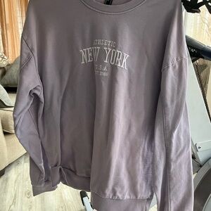 Forever 21 New York Sweatshirt - Purple